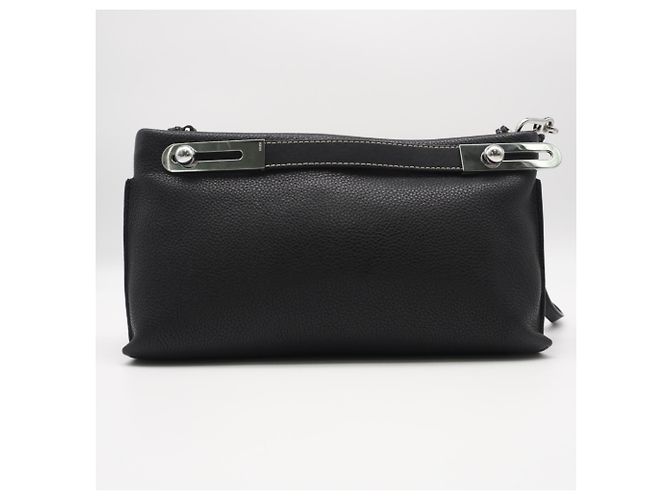 Piccola borsa a tracolla in pelle Loewe Missy Nero - vista 2