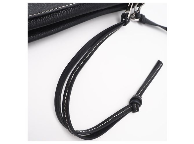 Piccola borsa a tracolla in pelle Loewe Missy Nero - vista 6