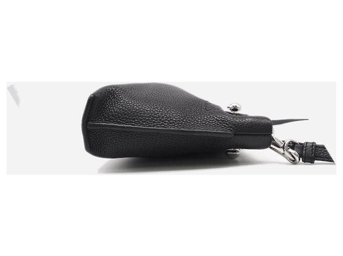 Piccola borsa a tracolla in pelle Loewe Missy Nero - vista 7