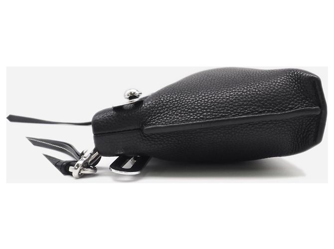 Piccola borsa a tracolla in pelle Loewe Missy Nero - vista 8