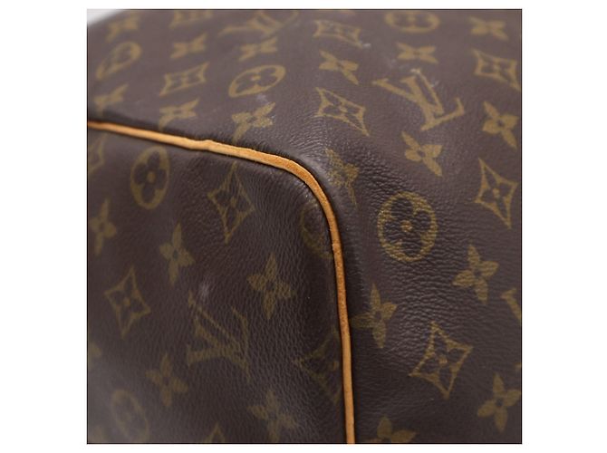 Louis Vuitton Monogram Keepall Bandoulière 60 Borsa Boston Marrone Beige - vista 11