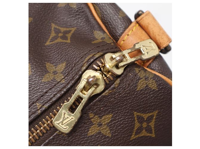 Louis Vuitton Monogram Keepall Bandoulière 60 Borsa Boston Marrone Beige - vista 12
