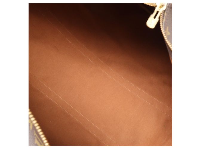Louis Vuitton Monogram Keepall Bandoulière 60 Borsa Boston Marrone Beige - vista 13