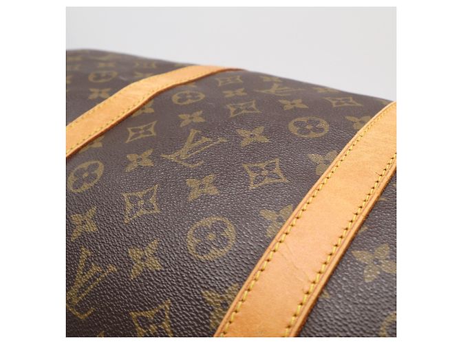 Louis Vuitton Monogram Keepall Bandoulière 60 Borsa Boston Marrone Beige - vista 4