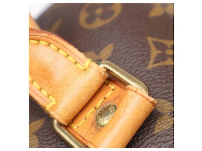 Borsa Louis Vuitton Monogram Keepall 60 Marrone Beige - vista 11