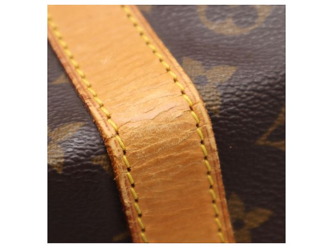 Borsa Louis Vuitton Monogram Keepall 60 Marrone Beige - vista 8