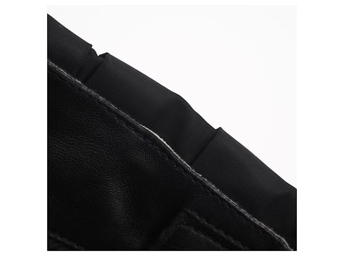 Borsa Prada Nylon Triangle Logo Frill Nero - vista 10
