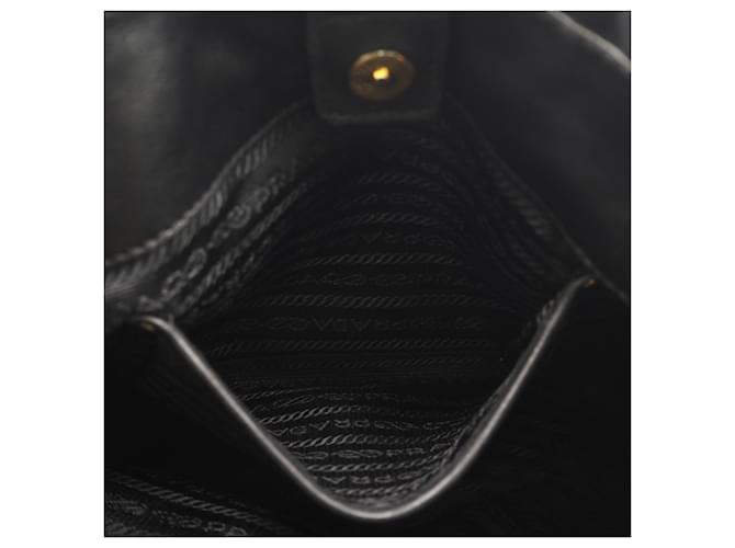 Borsa Prada Nylon Triangle Logo Frill Nero - vista 11
