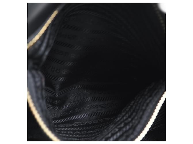 Borsa Prada Nylon Triangle Logo Frill Nero - vista 13