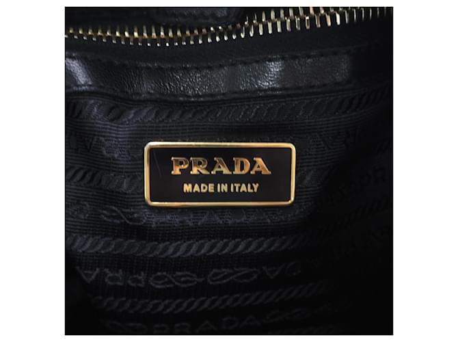 Borsa Prada Nylon Triangle Logo Frill Nero - vista 15