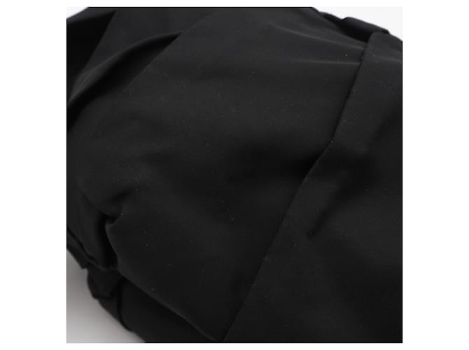 Borsa Prada Nylon Triangle Logo Frill Nero - vista 4