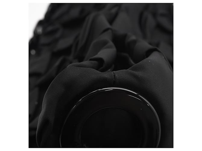 Borsa Prada Nylon Triangle Logo Frill Nero - vista 8