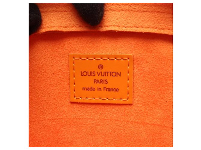 Borsa Louis Vuitton Pont Neuf Epi Mandarin Arancione Grigio - vista 4