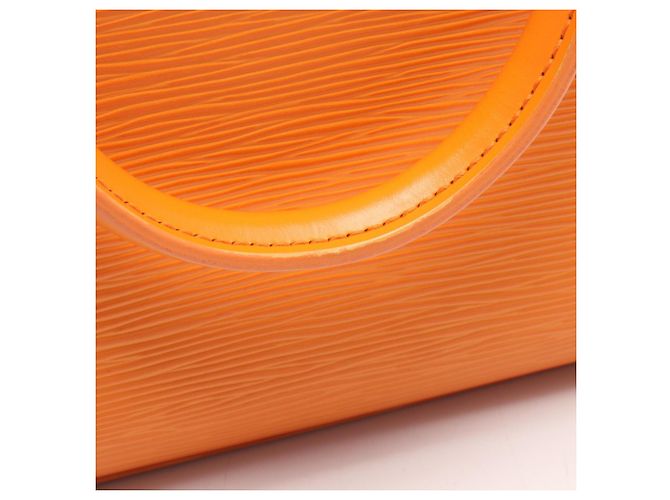 Borsa Louis Vuitton Pont Neuf Epi Mandarin Arancione Grigio - vista 7
