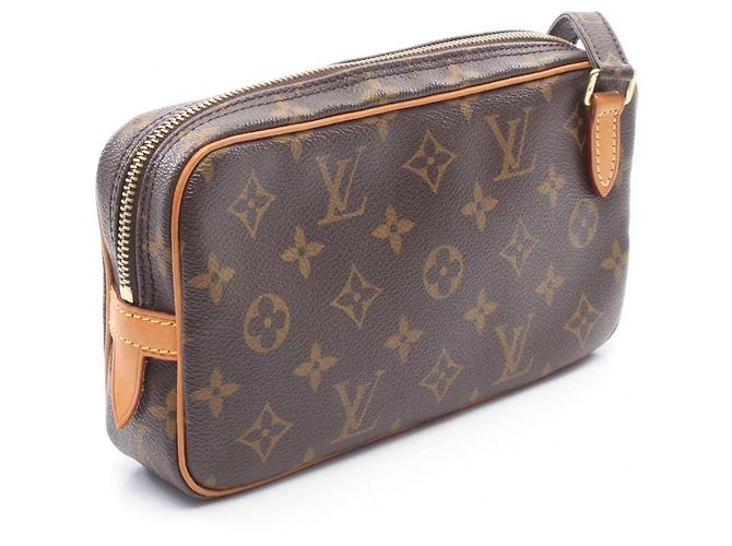 Borsa a tracolla Louis Vuitton Marly Bandoulière Marrone Monogramma - vista 2