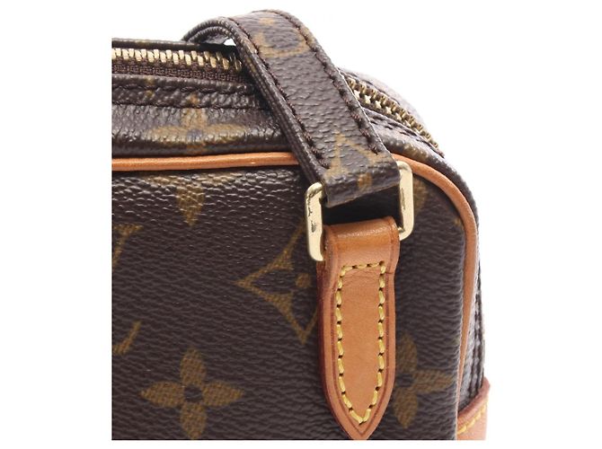 Borsa a tracolla Louis Vuitton Marly Bandoulière Marrone Monogramma - vista 6