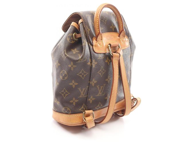 Zaino/Borsa Mini Montsouris Monogram Louis Vuitton Marrone Monogramma - vista 2