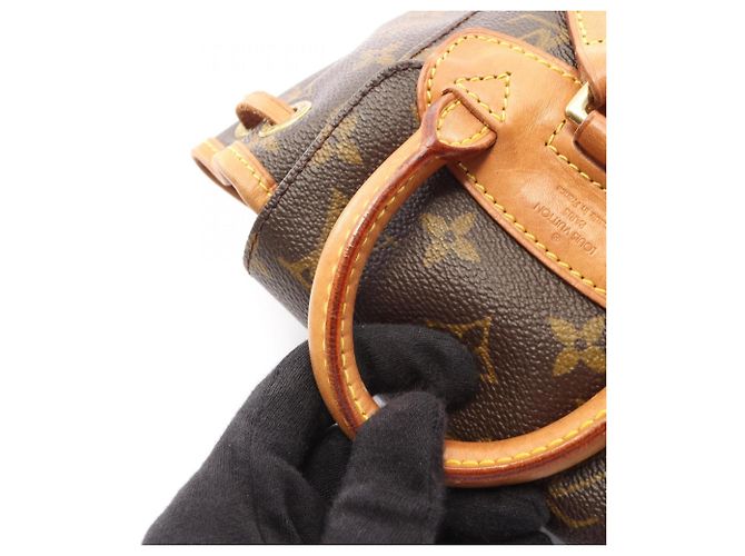 Zaino/Borsa Mini Montsouris Monogram Louis Vuitton Marrone Monogramma - vista 8