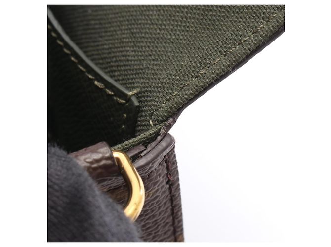 Louis Vuitton Multi Pochette Felicie Marrone Verde Monogramma - vista 6
