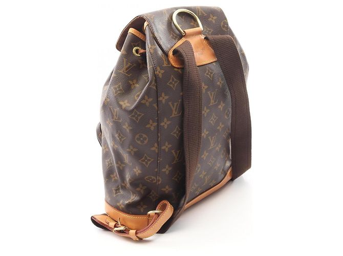 Zaino Louis Vuitton Montsouris GM Monogram Marrone Monogramma - vista 2