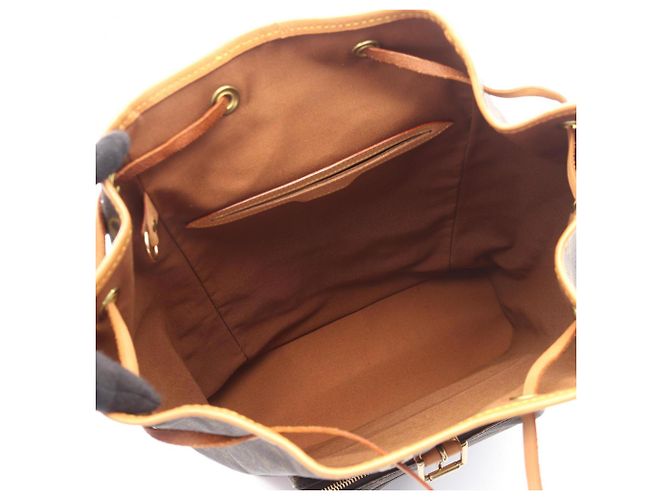 Zaino Louis Vuitton Montsouris GM Monogram Marrone Monogramma - vista 3