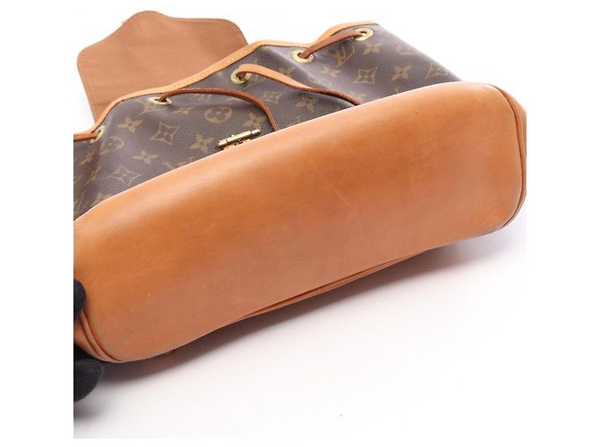 Zaino/Borsa Louis Vuitton Montsouris MM Marrone Monogramma - vista 11