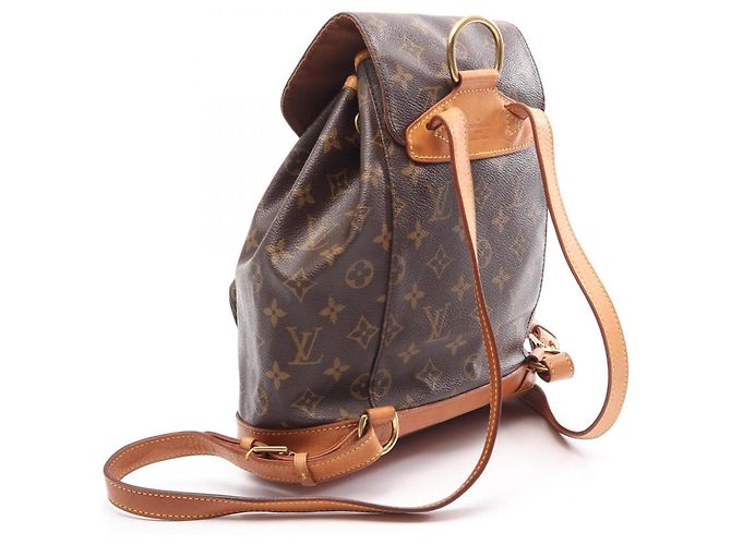 Zaino/Borsa Louis Vuitton Montsouris MM Marrone Monogramma - vista 2