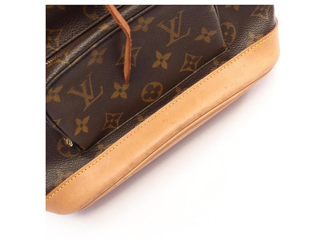 Zaino Louis Vuitton Montsouris MM Monogram Marrone Monogramma - vista 7