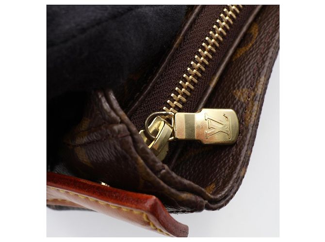 Borsa a Spalla Louis Vuitton Looping GM Marrone Monogramma - vista 11