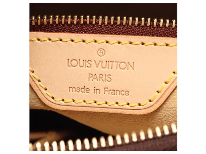 Borsa a Spalla Louis Vuitton Looping MM Marrone Monogramma - vista 4