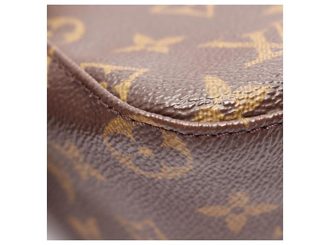 Borsa a Spalla Louis Vuitton Looping MM Marrone Monogramma - vista 6
