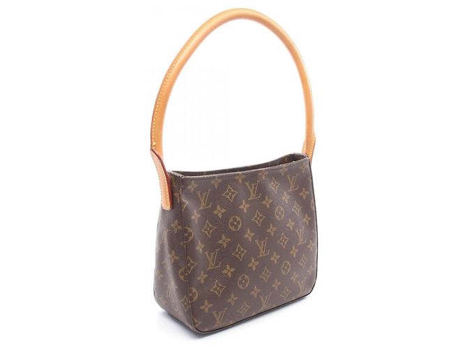 Borsa a Spalla Louis Vuitton Looping MM Marrone Monogramma - vista 2