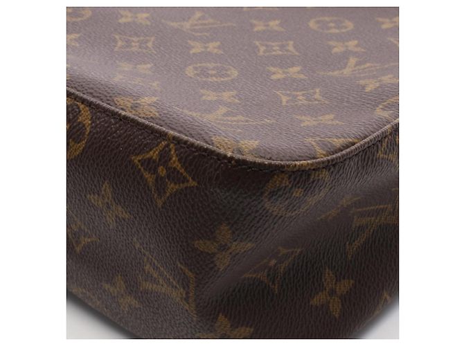 Borsa a Spalla Louis Vuitton Looping MM Marrone Monogramma - vista 7