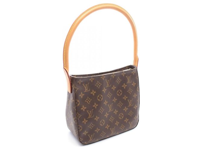 Borsa a Spalla Louis Vuitton Looping MM Marrone Monogramma - vista 2