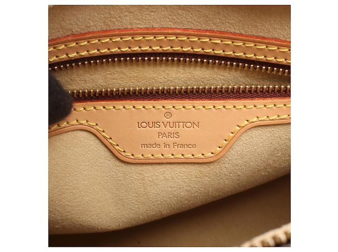 Borsa a Spalla Louis Vuitton Looping MM Marrone Monogramma - vista 4