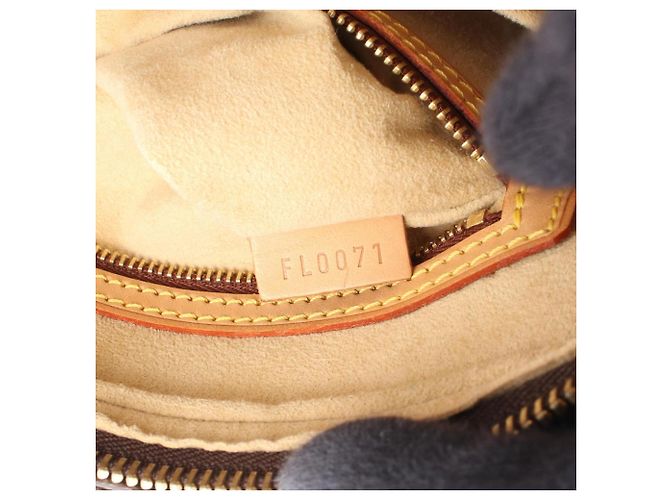 Borsa a Spalla Louis Vuitton Looping MM Marrone Monogramma - vista 5
