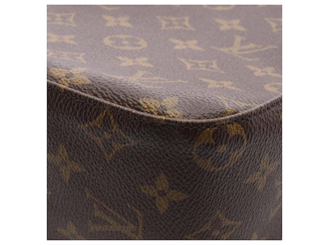 Borsa a Spalla Louis Vuitton Looping MM Marrone Monogramma - vista 7