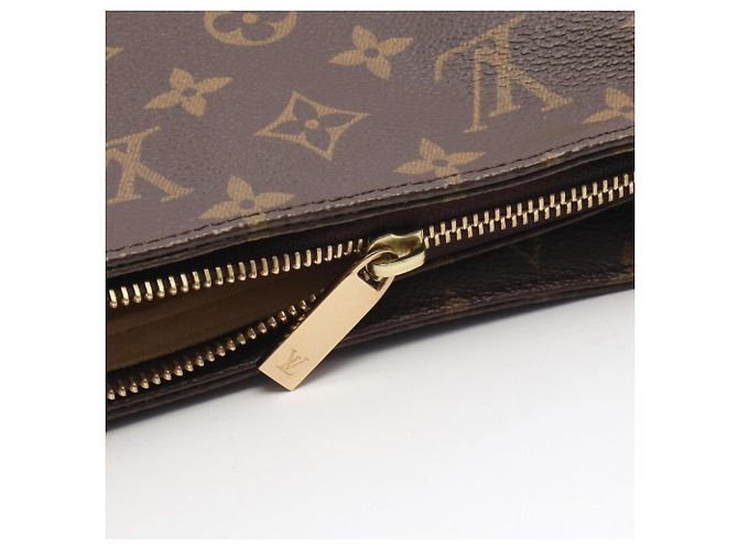 Borsa a Spalla Louis Vuitton Looping MM Marrone Monogramma - vista 8