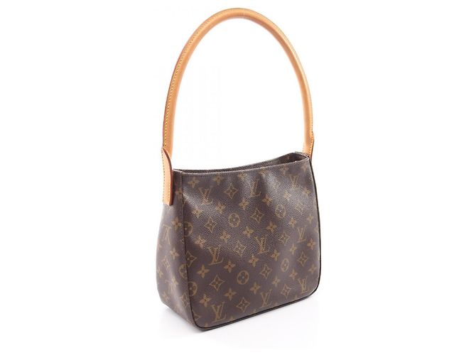 Borsa a tracolla Louis Vuitton Looping MM Marrone Monogramma - vista 2