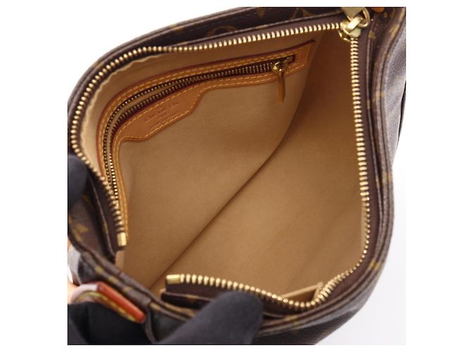 Borsa a tracolla Louis Vuitton Looping MM Marrone Monogramma - vista 3