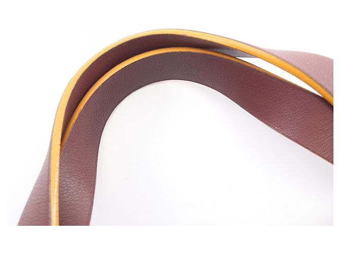 Borsa a mano in pelle bordeaux Loewe Bordò - vista 8