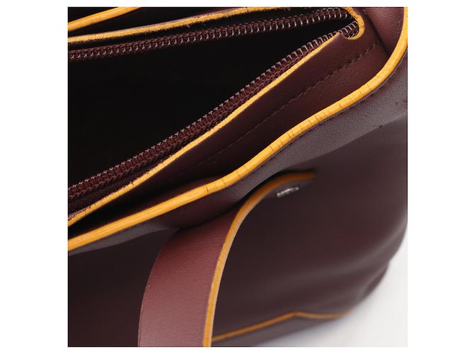 Borsa a mano in pelle bordeaux Loewe Bordò - vista 9