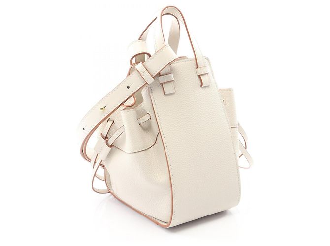 Borsa Hammock a coulisse Loewe Mini 2-Way Handbag Bianco - vista 2