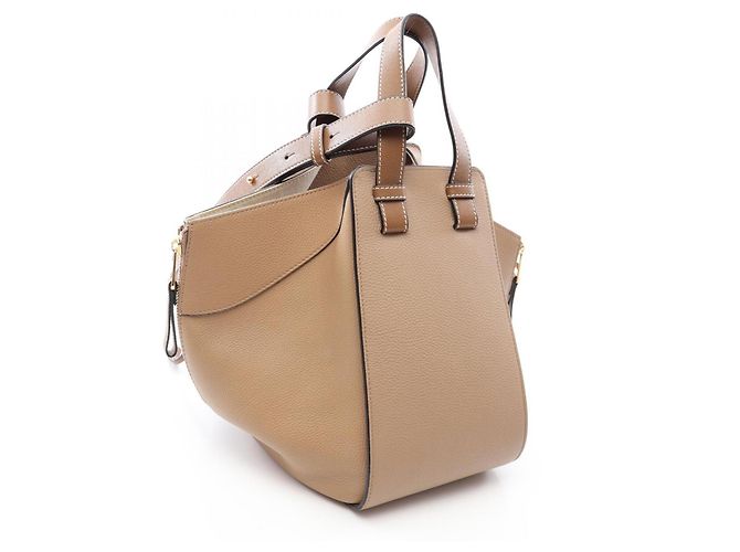 Borsa a mano in pelle Loewe Hammock Small 2-Way Beige - vista 2