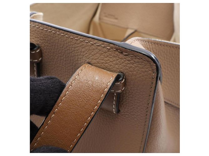 Borsa a mano in pelle Loewe Hammock Small 2-Way Beige - vista 6