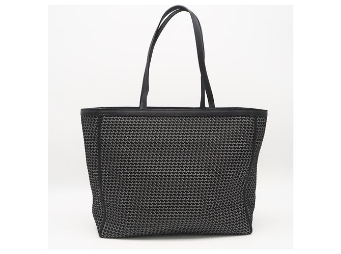 Borsa Tote Valextra K-VAL Medium Nero Bianco - vista 2