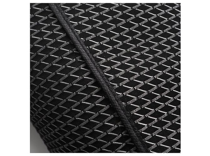 Borsa Tote Valextra K-VAL Medium Nero Bianco - vista 4