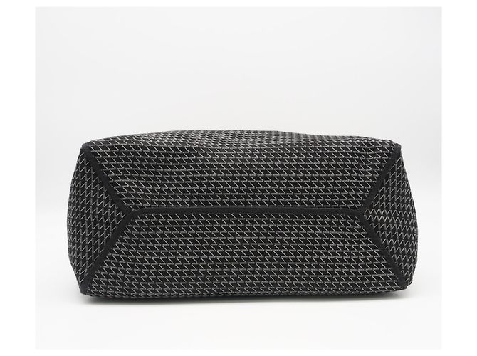 Borsa Tote Valextra K-VAL Medium Nero Bianco - vista 8