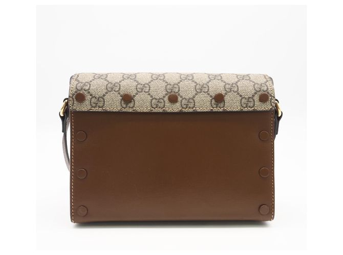 Gucci GG Supreme Shoulder Bag Valentine's Day Limited Edition Braun Rot - Ansicht 2