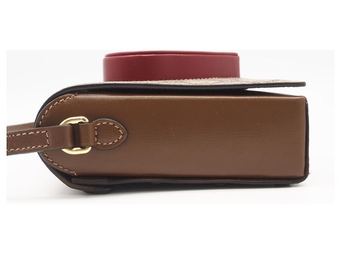 Gucci GG Supreme Shoulder Bag Valentine's Day Limited Edition Braun Rot - Ansicht 6